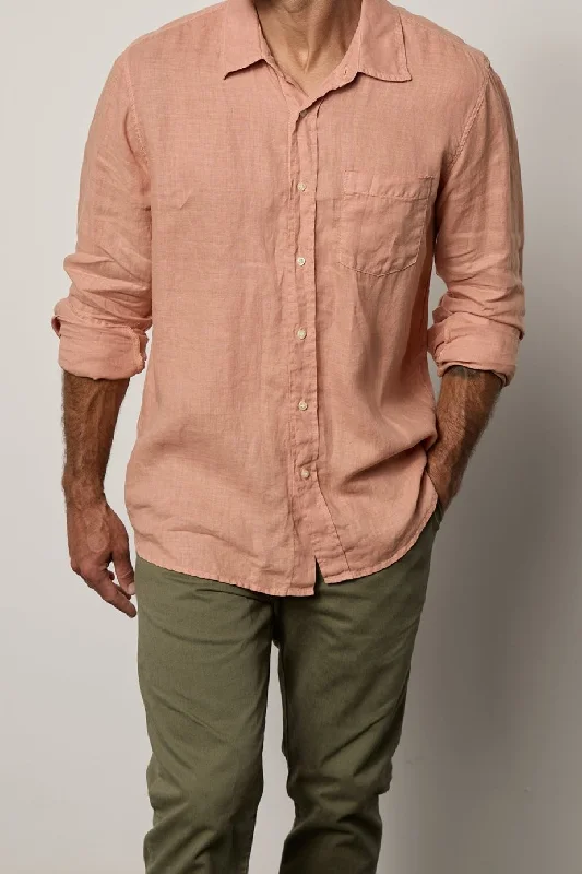 Shop the best clothing brands at amazing prices –   BENTON LINEN BUTTON-UP SHIRT