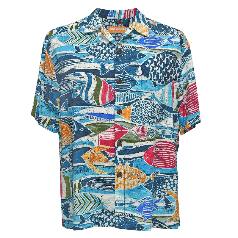 Fresh clothing styles are here – Shop now for exclusive discounts!  Big Men's Retro Shirt - Rainbow Runner