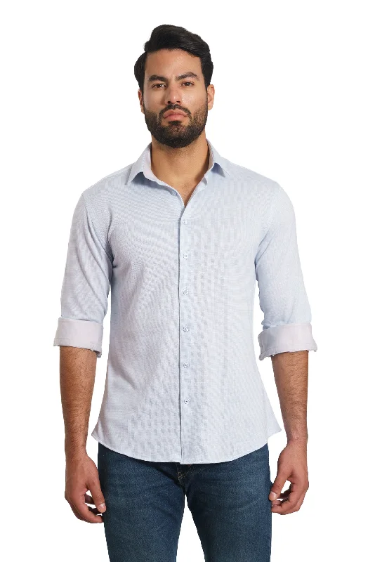 Save on men’s formal wear – perfect for your next event!  Blue Long Sleeve Shirt Th-2884