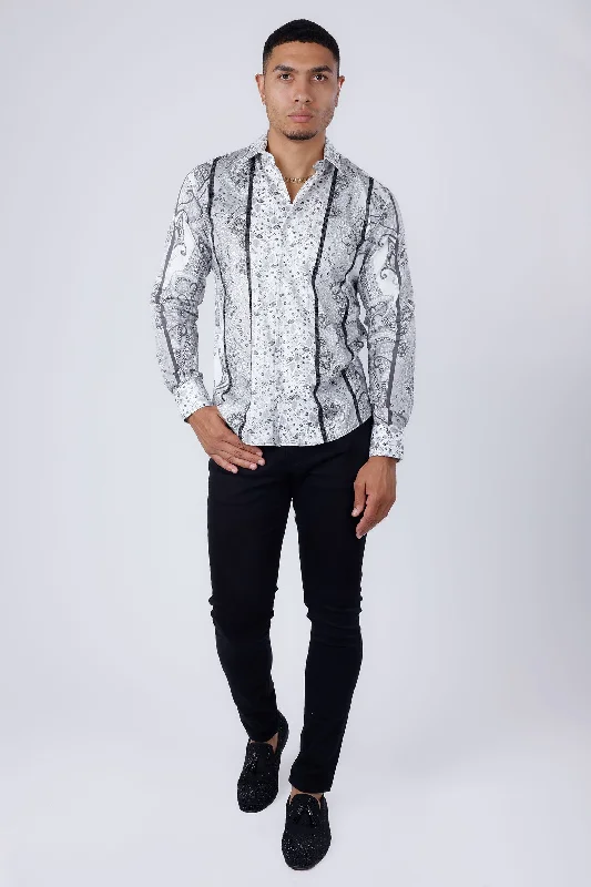 Shop clothing essentials at a fraction of the price –  Blushwrap Rhinestone Long Sleeve Shirt