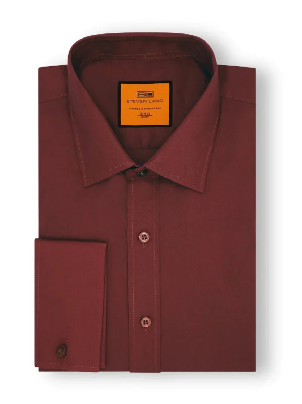 Don’t miss out on men’s fashion sales – shop today and save big!  Brown Steven Land Men's French Cuff Dress Shirt Regular-Fit 100% Cotton