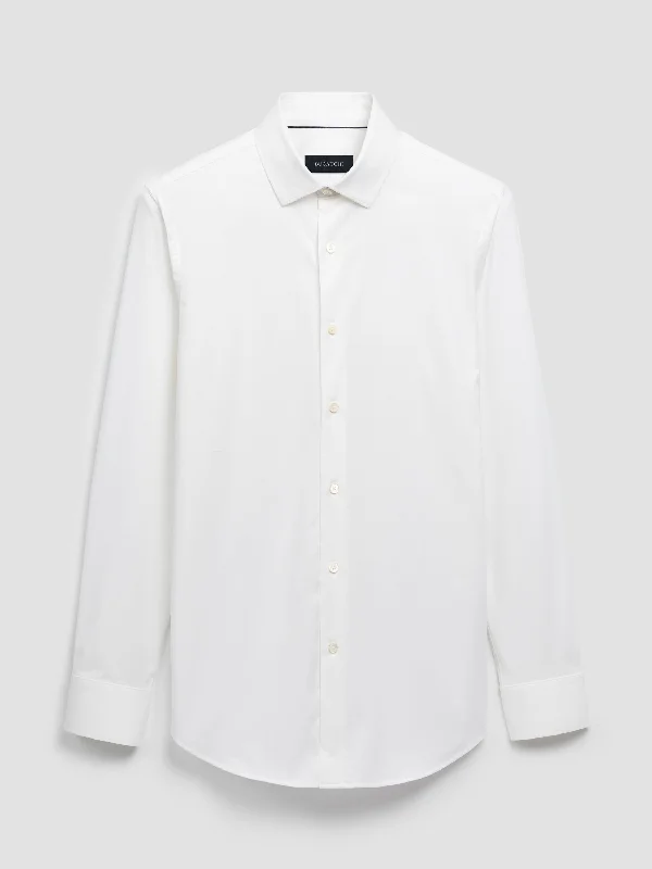 Save on stylish, high-quality clothing for every occasion –  Bugatchi Ooohcotton Solid Sport Shirt - White