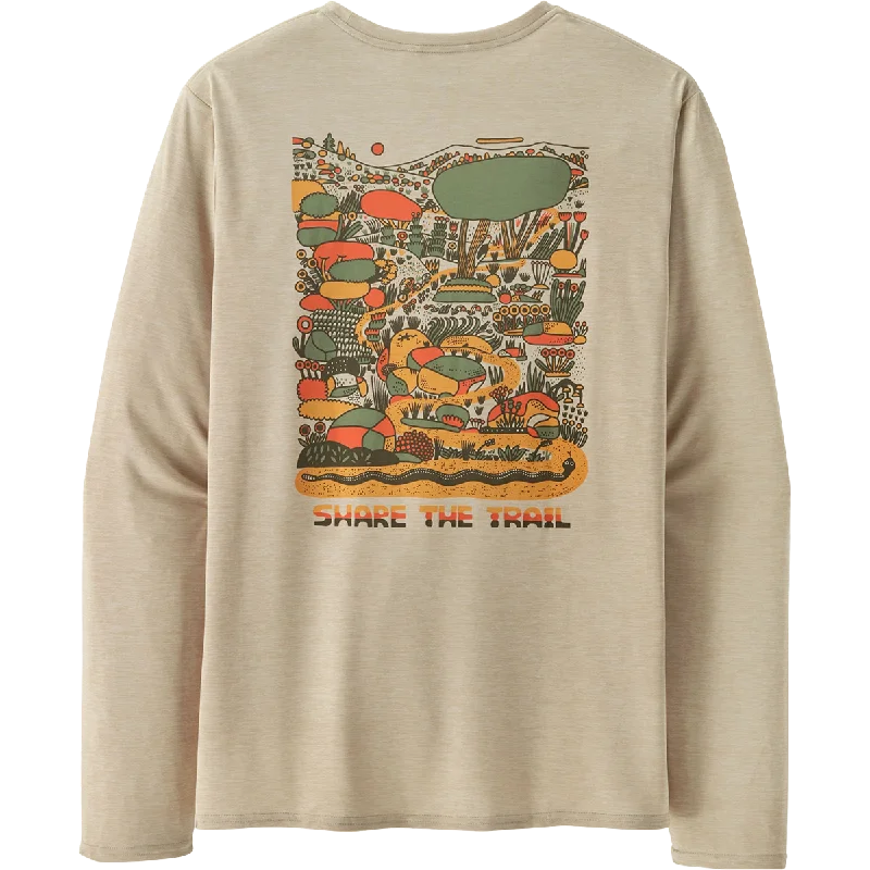 Shop new arrivals in clothing and save –  Men's Long-Sleeved Capilene Cool Daily Graphic Shirt - Lands