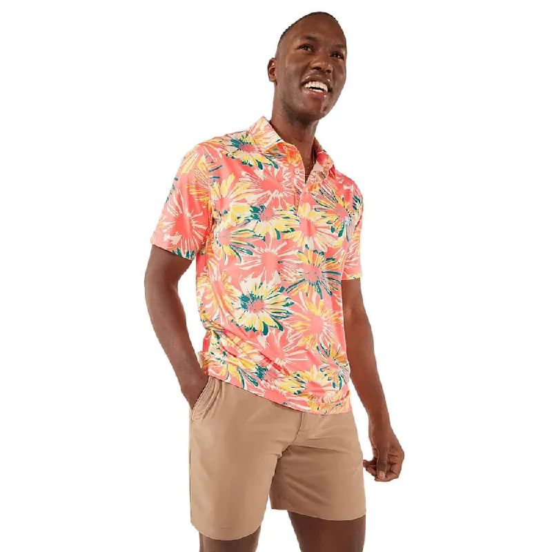 Shop clothing essentials at a fraction of the price –  Chubbies The P.I. Performance Polo Shirt - Coral