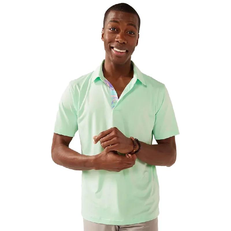 Shop the best clothing sales of the year!  Chubbies The Teal Mint Performance Polo Shirt - Light/Pastel Mint
