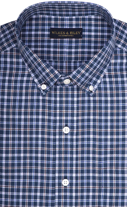 Save up to 70%  clothing – Shop now for the best deals.  Classic Fit Blue Multi Plaid Twill Button-Down Collar Supima® Cotton Non-Iron Sport Shirt