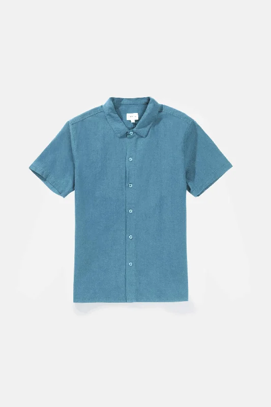 Seasonal discounts on stylish clothes – Perfect for any occasion!  Classic Linen Ss Shirt Mineral Blue