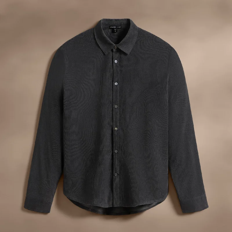 Shop smart, save big – men’s clothing sale on now! Cotton Cashmere Blend Corduroy Shirt - Carbon Shop smart, save big – men’s clothing sale on now! Cotton Cashmere Blend Corduroy Shirt - Carbon