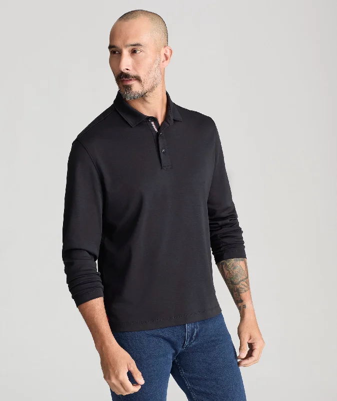 Limited-time offer!  Wrinkle-Free Damaschino Long-Sleeve Polo