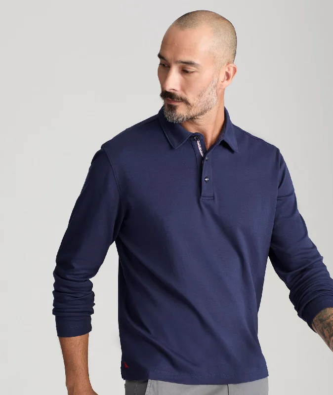Shop trendy clothing at amazing prices – exclusive deals! Wrinkle-Free Damaschino Long-Sleeve Polo Shop trendy clothing at amazing prices – exclusive deals! Wrinkle-Free Damaschino Long-Sleeve Polo