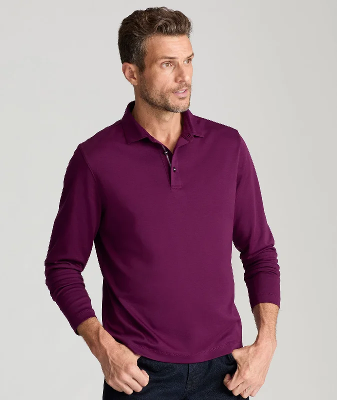Discover new arrivals in clothing – Affordable styles for every occasion.  Wrinkle-Free Damaschino Long-Sleeve Polo