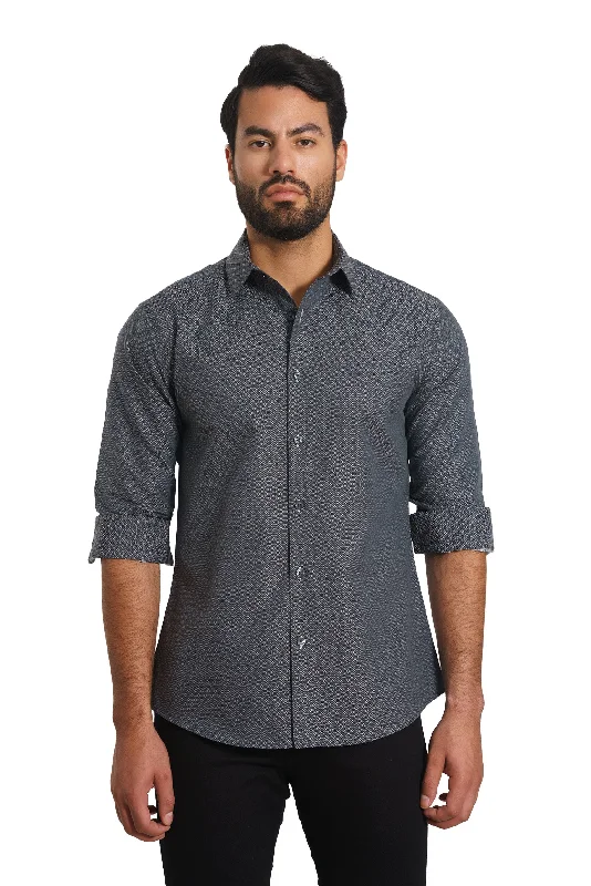Last chance! Men’s clothing at unbeatable prices.  Dark Grey Long Sleeve Shirt Th-2879