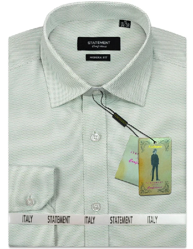 Bundle and save: Shop men’s fashion and enjoy exclusive discounts.  MODERN FIT GREEN PIN DOT DRESS SHIRT