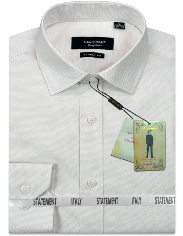Flash sale: Save big on men's clothing this weekend!  MODERN FIT OFF WHITE PIN DOT DRESS SHIRT