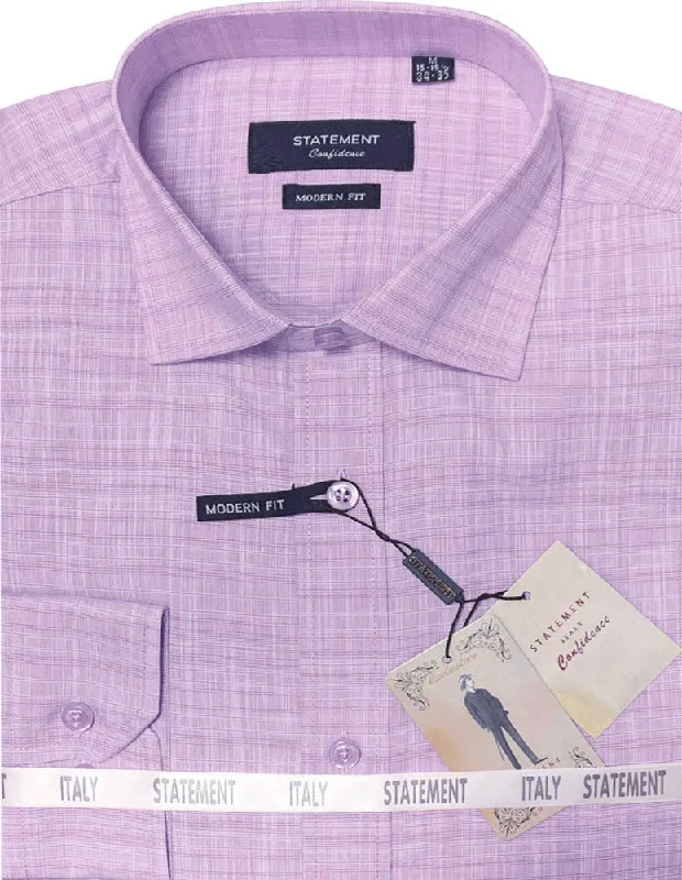 Upgrade your wardrobe with stylish clothing at discounted prices.  MODERN FIT LAVENDER DRESS SHIRT SELF TEXTURED