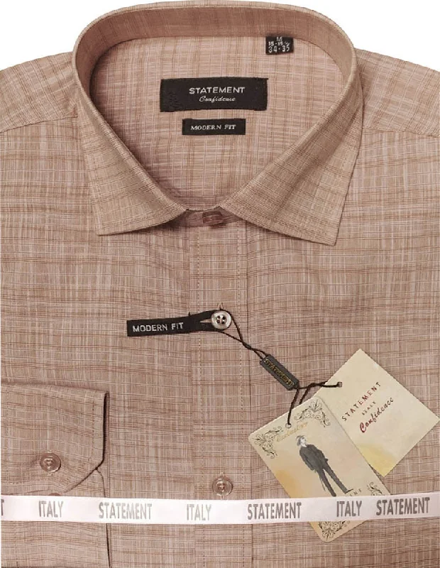 Shop the best clothing sales of the year!  MODERN FIT TAN DRESS SHIRT SELF TEXTURED