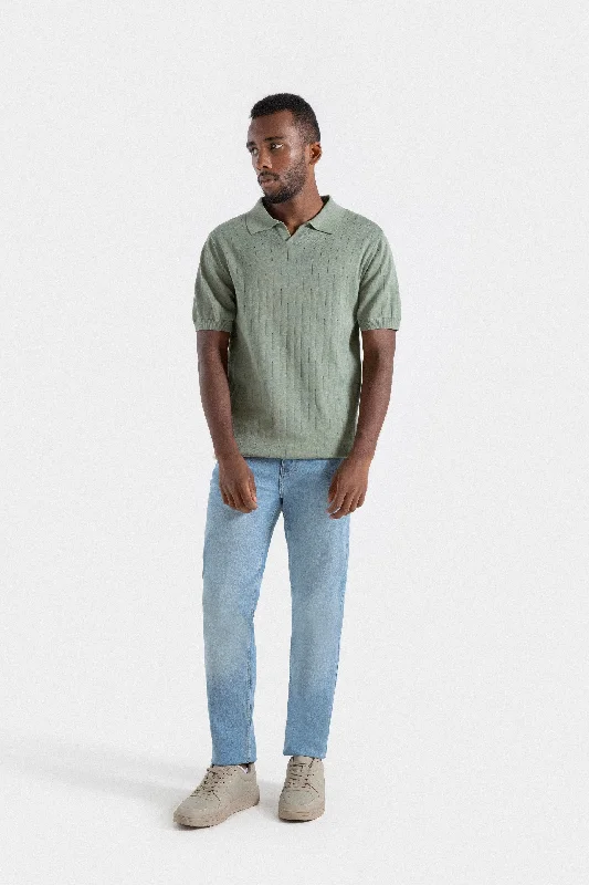 Exclusive discounts on men's fashion – shop today!  Jacquard Knitted Polo