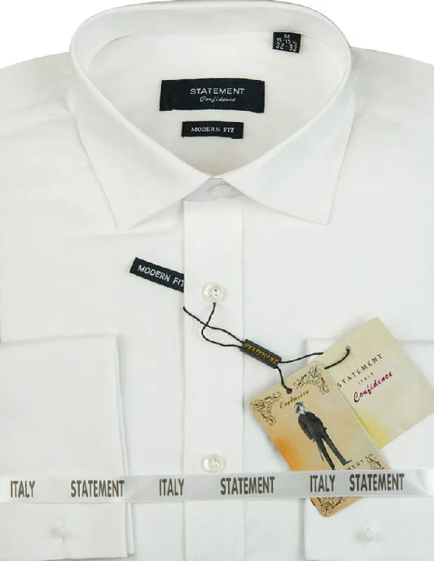 Look your best with exclusive savings on men’s fashion.  MODERN FIT WHITE DRESS SHIRT WITH FRENCH CUFF