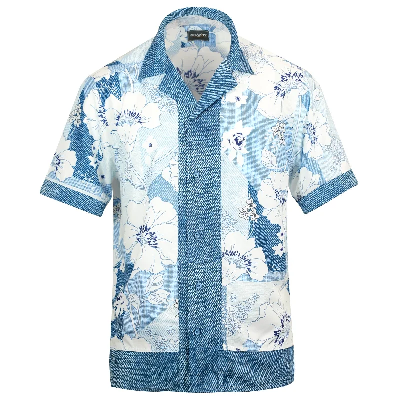 Exclusive deals on men’s fashion – Shop now and save big!  FLORAL DENIM SHORT SLEEVE SHIRT
