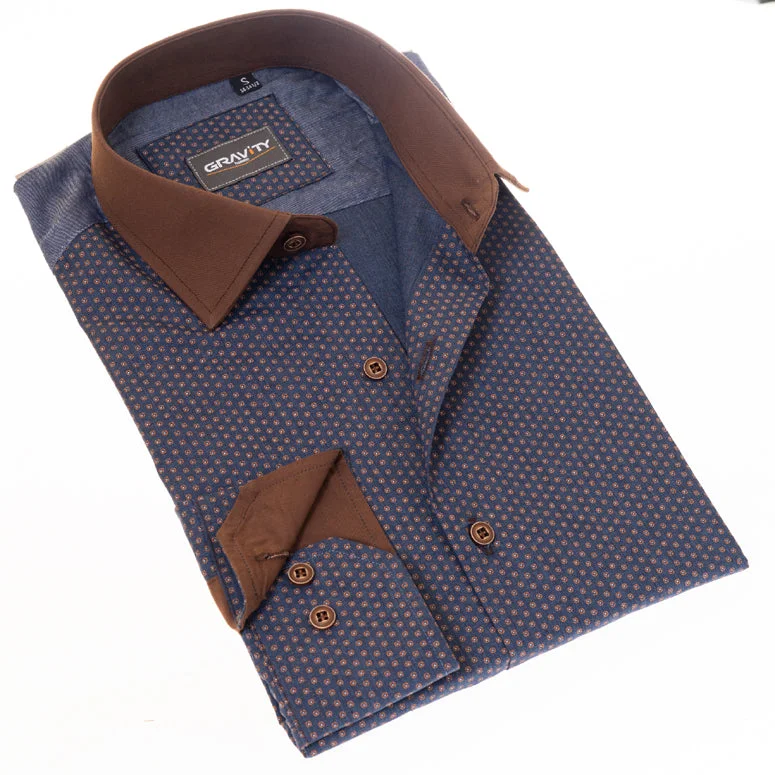 Shop the latest men's clothing trends at a fraction of the price.  GEVENA BROWN SPORT SHIRT