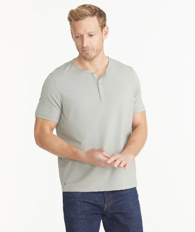 Upgrade your wardrobe with stylish men's apparel – now on sale!  EcoSoft™ Short-Sleeve Henley