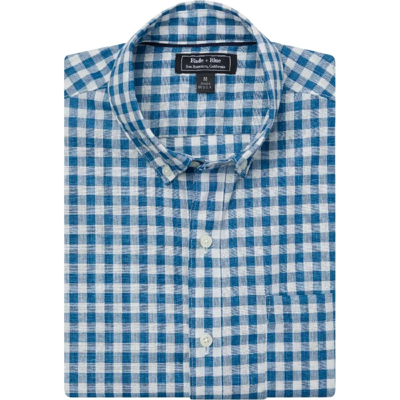 Shop the hottest fashion trends for less – deals you can’t miss. GORDON Short Sleeve Shirt in Blue & White Gingham Check Shop the hottest fashion trends for less – deals you can’t miss. GORDON Short Sleeve Shirt in Blue & White Gingham Check