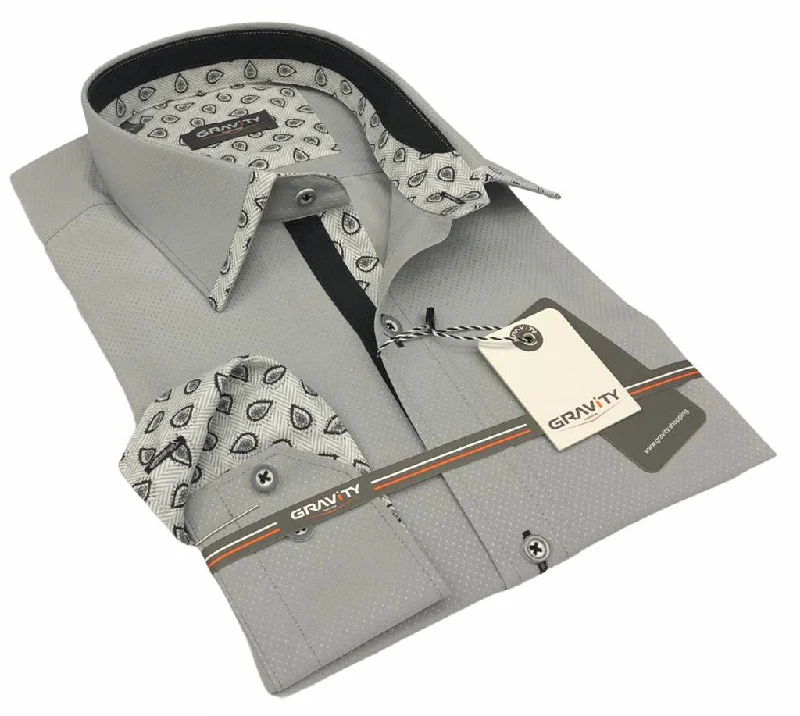 Shop stylish  fashion – Get huge savings on men’s clothing.  DONOVAN GREY LONG SLEEVE SPORT SHIRT