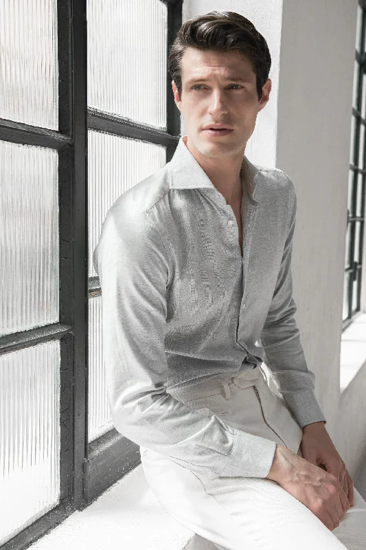 Seasonal discounts on stylish clothes – Perfect for any occasion! Grey warm touch shirt - Made In Italy Seasonal discounts on stylish clothes – Perfect for any occasion! Grey warm touch shirt - Made In Italy