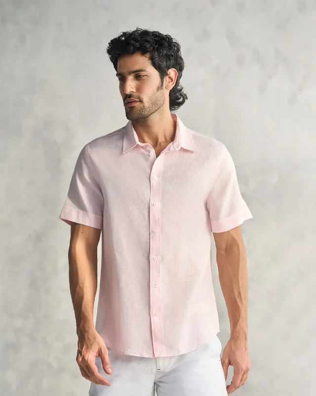 Shop the best in men’s fashion for less – limited-time sale!  Half Sleeve Shirt - Pink
