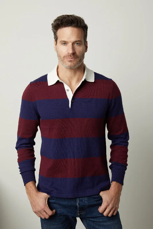 Shop now for affordable fashion – Enjoy free shipping on clothing orders.  HASTINGS STRIPED SWEATER POLO
