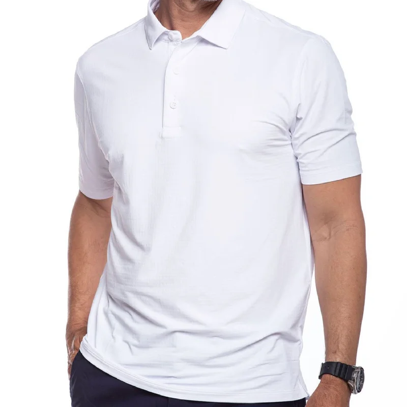 Shop the best in men’s fashion for less – limited-time sale!  IBKUL Mens Polo Shirt - White