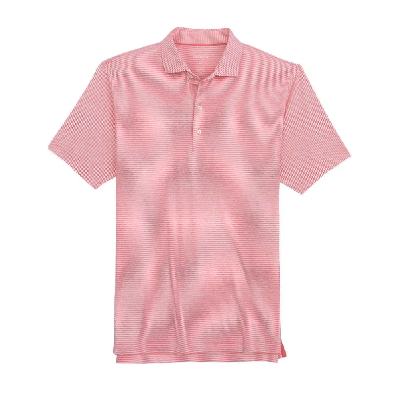 Don’t wait – shop the biggest sale of the season on men’s clothing!  Johnnie-O Lyndon Prep-Formance Pinstripe Polo Shirt - Azalea