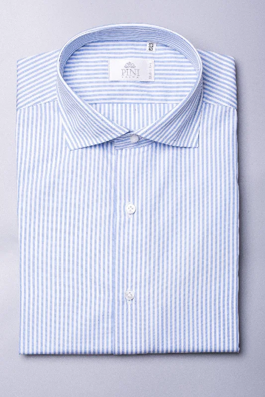 Grab your favorites before they’re gone – men’s clothing at great prices.  Light Blue Striped Shirt - Made in Italy