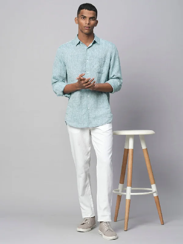 Limited-time sale: Save on all your favorite clothing items. Men's Dark Blue 100% Linen Regular Fit Long Sleeved Shirt Limited-time sale: Save on all your favorite clothing items. Men's Dark Blue 100% Linen Regular Fit Long Sleeved Shirt