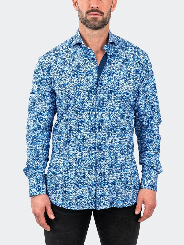 Exclusive deals on men’s fashion – Shop now and save big!  Maceoo Stretch Shirt | Einstein StretchIceCubes Blue