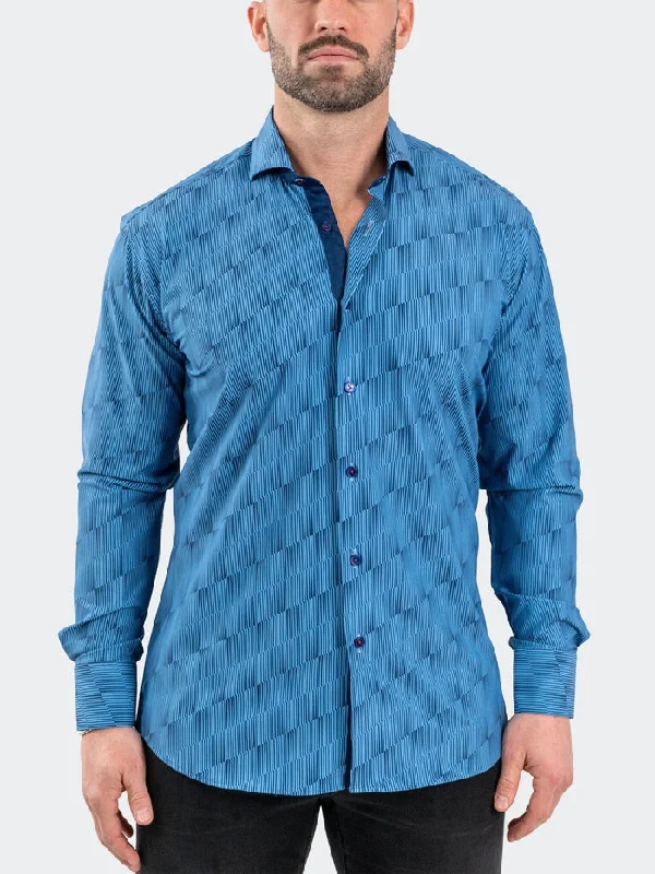 Shop the essentials – men’s wardrobe must-haves on sale.  Maceoo Stretch Shirt | Einstein StretchOptical Blue