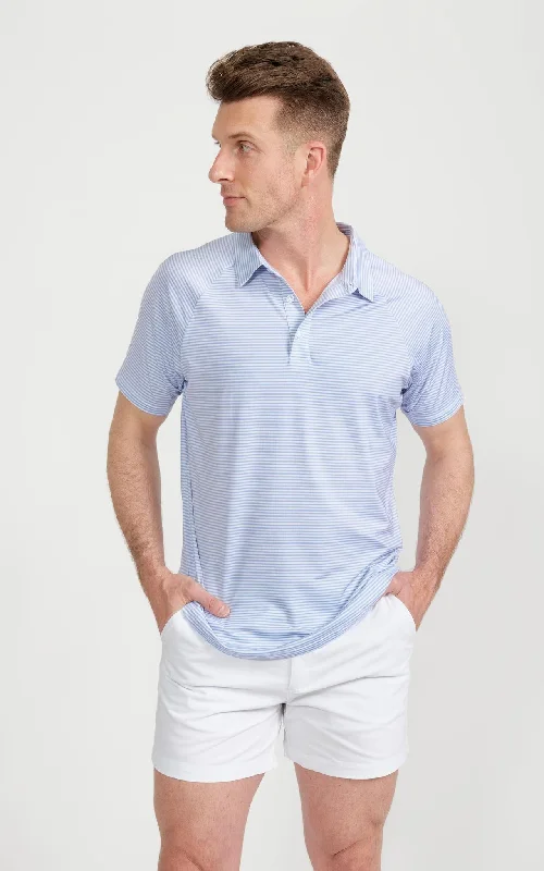 Massive discounts on all clothing items – Shop now for the best prices.  Cool-Tech Performance Golf Polo - Serenity Stripes
