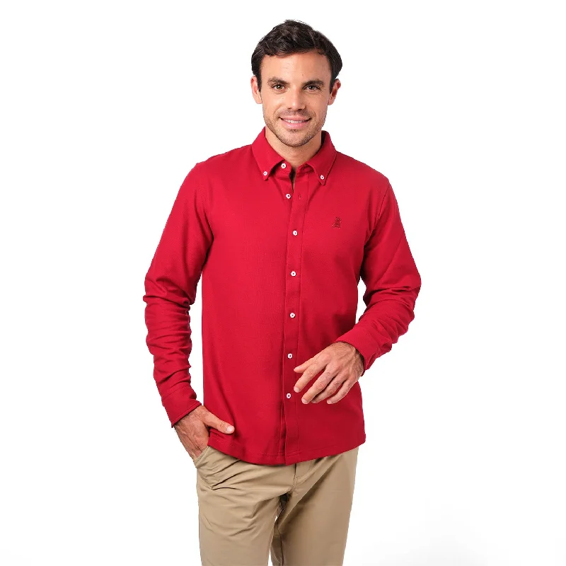 Exclusive online offer: Save 30% on all men's clothing.  Men's Pique Button Down Shirt
