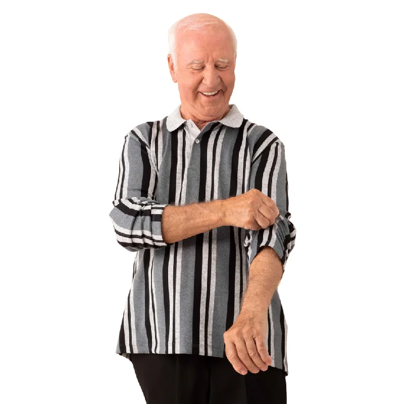 Limited-time discounts on clothing you’ll love   Mike Long Sleeve Adaptive Polo