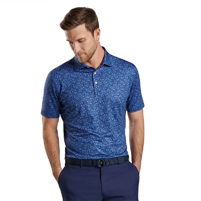 Last chance! Men’s clothing at unbeatable prices.  Peter Millar Carolina Shag Performance Jersey Polo Shirt - Sport Navy