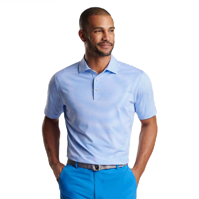Shop men’s fashion for less – prices slashed on select items.  Peter Millar Cedar Performance Jersey Polo Shirt - Liberty Blue