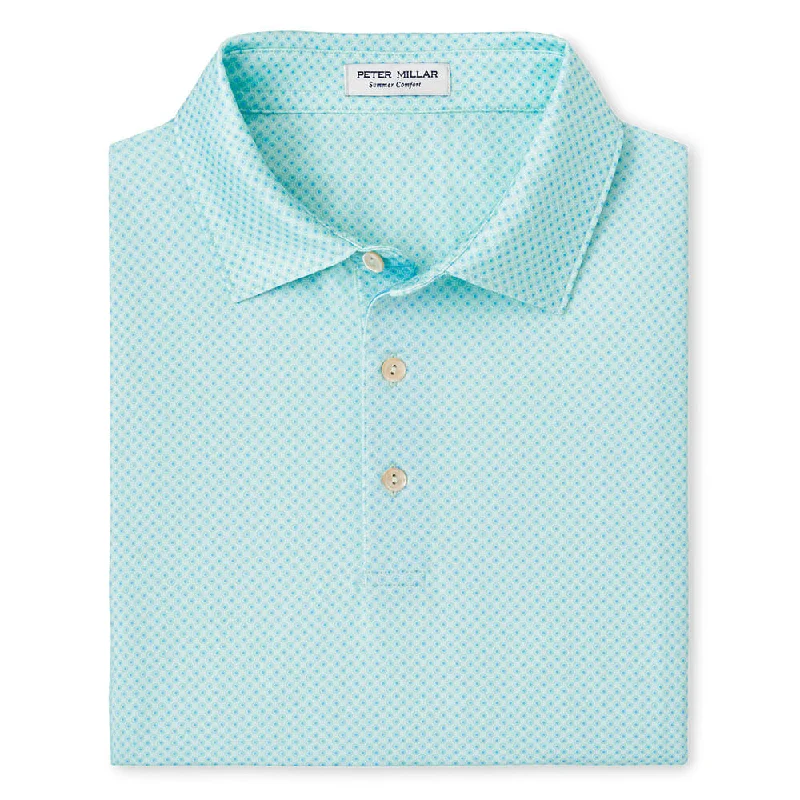 Save on trendy clothing for every season –Shoppers get exclusive deals.  Peter Millar Circle Geo Performance Jersey Polo Shirt - Seaglass