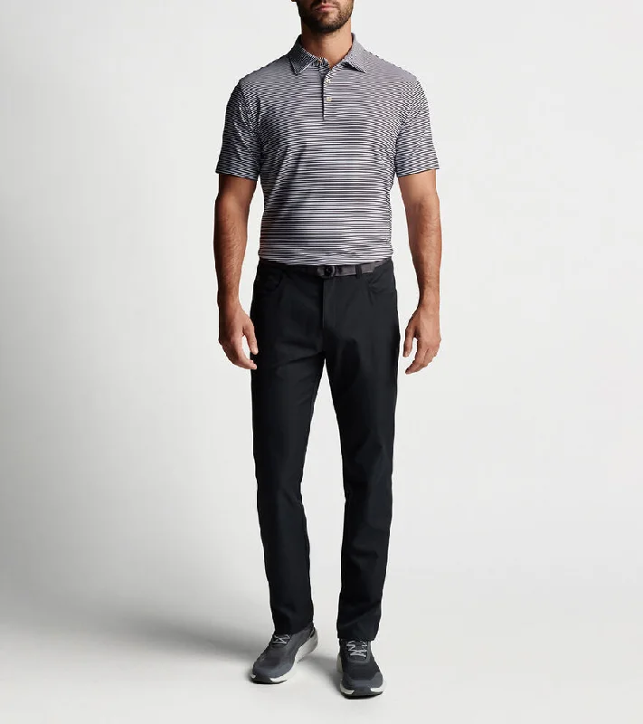 Exclusive discounts on men's fashion – shop today!  Peter Millar Hales Performance Polo Shirt - Black