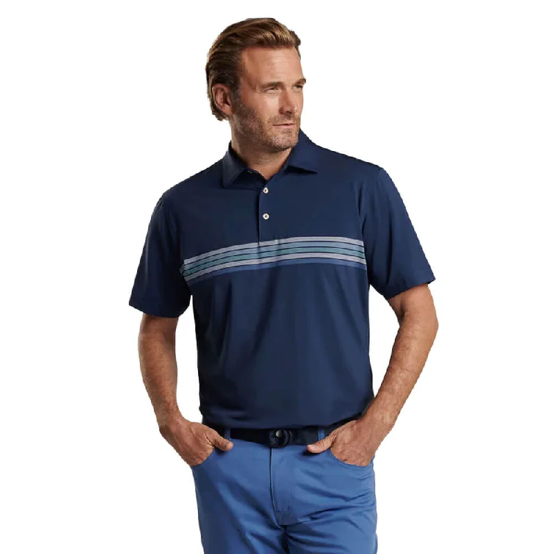 Limited-time sale: Save on all your favorite clothing items.  Peter Millar Men's Archer Performance Jersey Polo Shirt - Navy