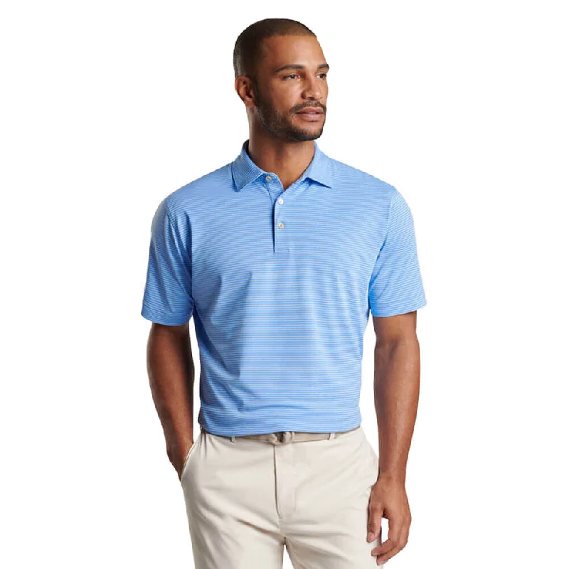 Get men’s fashion for less – shop the best deals of the year.  Peter Millar Men's Grace Performance Mesh Polo Shirt - Cottage Blue