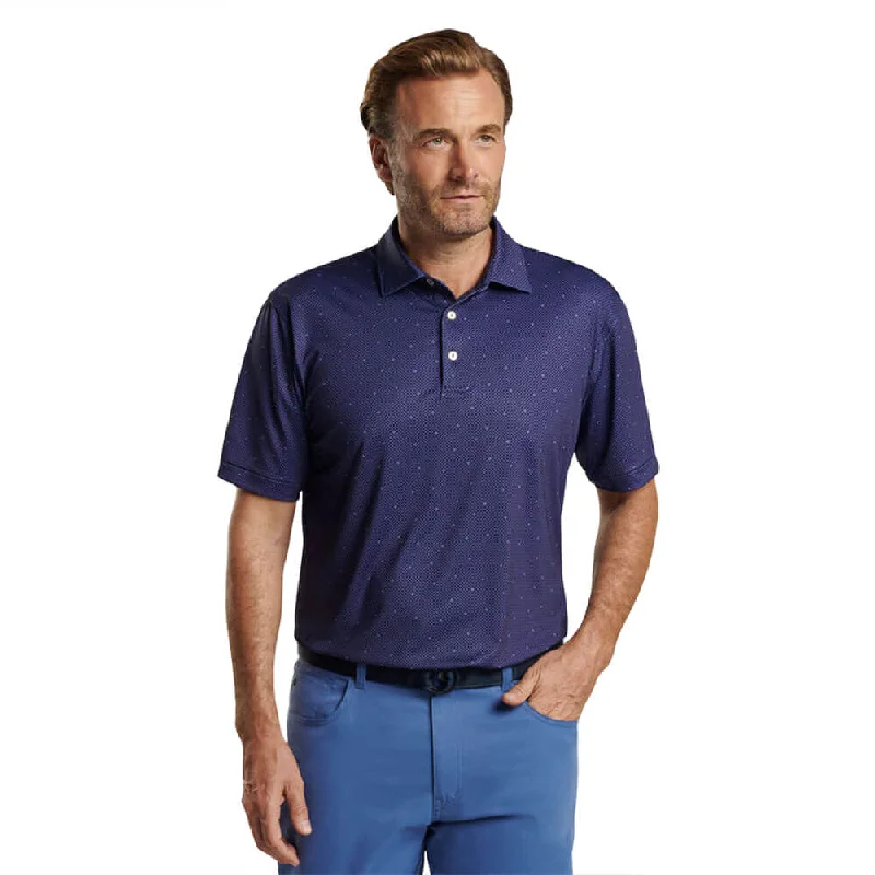 Time to shop! Men’s clothing deals you can’t resist.  Peter Millar North Star Performance Jersey Polo Shirt - Navy