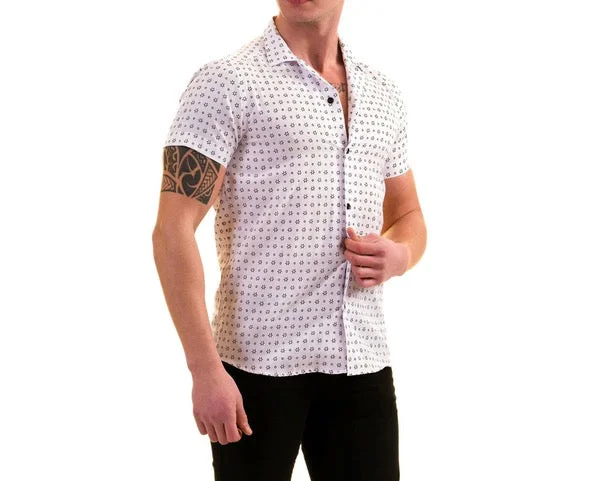 Shop stylish men’s clothing and enjoy amazing discounts. PRINTED WHITE/BLACK SHORT SLEEVE SHIRT Shop stylish men’s clothing and enjoy amazing discounts. PRINTED WHITE/BLACK SHORT SLEEVE SHIRT