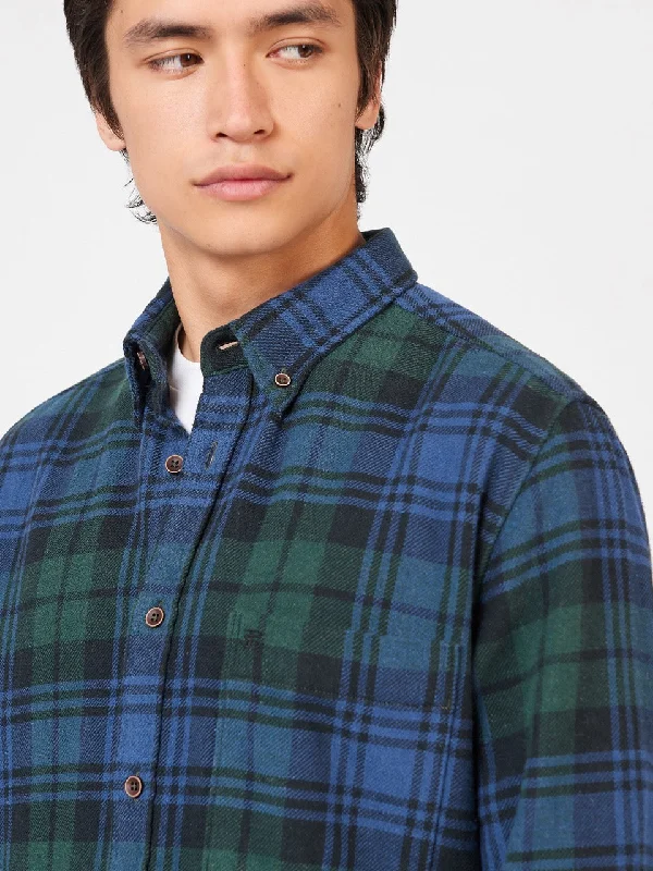 Men’s clothing at unbeatable prices – shop the sale today!  Signature Tartan Check Shirt - Fraser Green