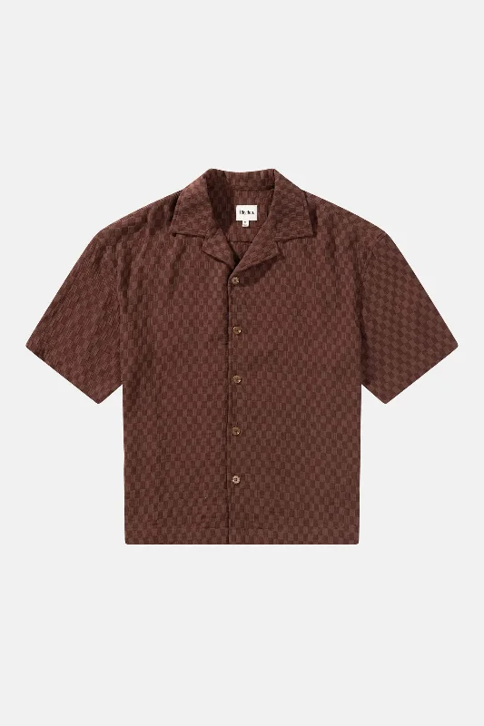 Exclusive offers on the latest clothing styles for men . Relaxed Texture Ss Shirt Chocolate Exclusive offers on the latest clothing styles for men . Relaxed Texture Ss Shirt Chocolate