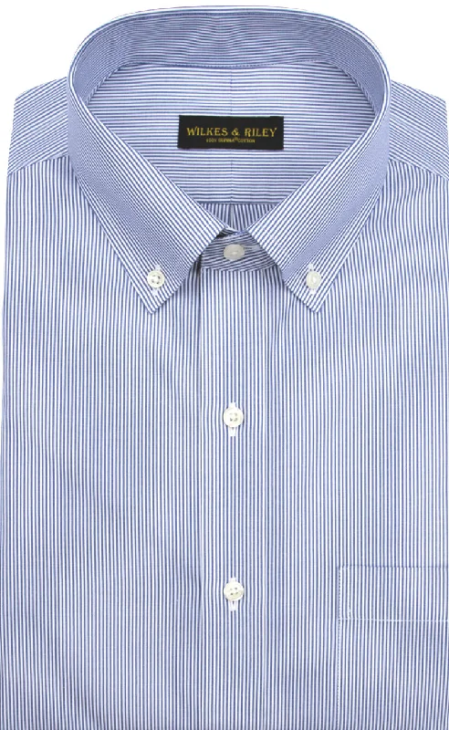 Save more with bundle deals on men’s fashion items. Slim Fit Blue Fine Line Stripe Button-Down Collar Supima® Cotton Non-Iron Pinpoint Oxford Dress Shirt Save more with bundle deals on men’s fashion items. Slim Fit Blue Fine Line Stripe Button-Down Collar Supima® Cotton Non-Iron Pinpoint Oxford Dress Shirt